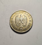 GERMANIA 5 Reichs Mark Marci 1935 D Piesa Frumoasa de Colectie, Europa