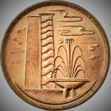 Cumpara ieftin Moneda exotica 1 CENT - SINGAPORE, anul 1981 *cod 1506 A = UNC, Asia