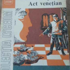 MITICA POPESCU. ACT VENETIAN-CAMIL PETRESCU