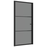 Cumpara ieftin Usa de interior, 102,5x201,5 cm, Negru, sticla ESG si aluminiu
