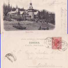 Sinaia (clasica) - Castelul Peles -1902