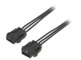 Cablu Micro-Fit 3.0 tată-tată 0.4m PVC 4A