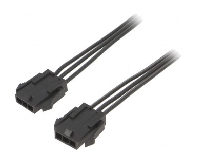 Cablu Micro-Fit 3.0 tată-tată 0.4m PVC 4A foto