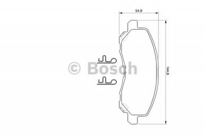 Set placute frana,frana disc MITSUBISHI OUTLANDER III (GF, GG, ZJ) (2012 - 2016) BOSCH 0 986 424 716 foto