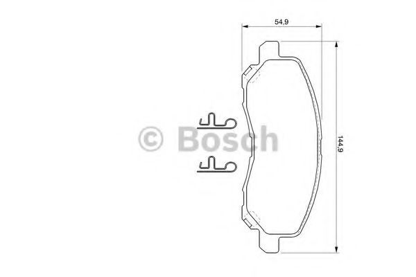 Set placute frana,frana disc MITSUBISHI OUTLANDER III (GF, GG, ZJ) (2012 - 2016) BOSCH 0 986 424 716