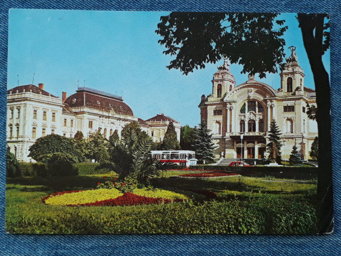 245 Cluj-Napoca -Teatrul National, Palatul justitiei / carte postala