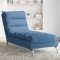 vidaXL Șezlong cu perne, albastru, material textil 379474