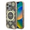 Husa iPhone 16 Pro originala Guess IML Peony On 4G Background MagSafe, maro, GUHMP16LH4PYEEW