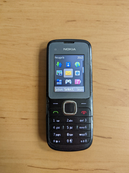 NOKIA C1-01 Telefon cu Butoane Vintage Radio Bluetooth MicroSd Jack 3.5&quot;