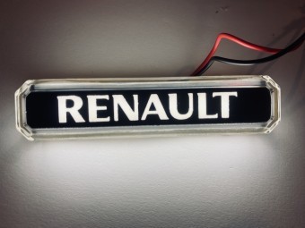 Lampa gabarit cu LOGO NEON Alb FR0260 Renault foto