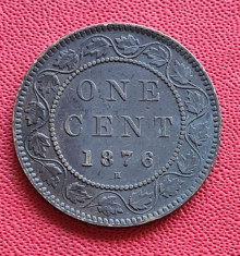 Canada one cent 1876 foto
