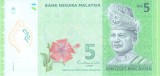 Bancnota Malaezia 5 Ringgit ( 2021) - P52c UNC ( polimer )