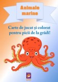 Animale marine. Carte de jucat si colorat pentru picii de la gradi!/Delia Tautan, Lizuka Educativ