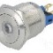 Intrerupator anti-vandalism, ON-ON, &Oslash;22mm, ONPOW - GQ22-11ZD/G/12V