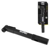 Pompa Bicicleta Portabila WAG, 230mm, Plastic, 6 Bar/80 PSI, cu Suport Cadru