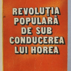 REVOLUTIA POPULARA DE SUB CONDUCEREA LUI HOREA de STEFAN PASCU , 1984
