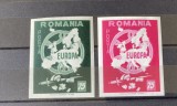Romania, exil, Emisiunea XIX, Europa 1959, serie nedantelata