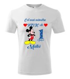 Tricou Personalizat- Cel mai mandru tatic de 1 anisor - Matei