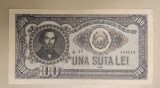 Bancnota 100 Lei 1952, Rom&acirc;nia RPR, Serie G17 - Numismatică