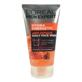 Gel de curatare L&amp;#039;Oreal Men Expert Hydra Energetic Anti-Fatigue Face Wash, Vitamina C si Guarana, 100ml FMD11200