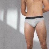 Cumpara ieftin Chilot Barbati Bumbac Clasic Luan Gri XXL | Lenjerie Confortabila cu Elastan, Banda Elastica, Diverse Culori: Alb, Bej, Bleumarin, Negru, Rosu