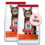 Hill&amp;#039;s Science Plan Feline Adult Lamb &amp;amp; Rice 2 x 10 kg, Hill&#039;s