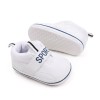 Pantofiori sport albi pentru bebelusi (Marime Disponibila: 3-6 luni (Marimea 18, Superbaby