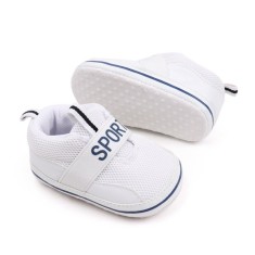 Pantofiori sport albi pentru bebelusi (Marime Disponibila: 9-12 luni (Marimea