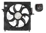 GMV radiator electroventilator BMW X5 3.0si/xDrive30i; 4.8i/xDrive48i E70, 2007-2013, motor 3.0 R6, 4.8 V8 benzina, cutie A/CVT, 600 W; 520 mm; 3 pin