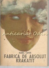 Fabrica De Absolut Krakatit - Karel Capek