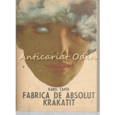 Fabrica De Absolut Krakatit - Karel Capek