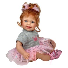 Papusa Nines D&#039;Onil Little Susi Star roscata cu sunete si miros de vanilie 40 cm