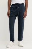 Marc O&#039;Polo pantaloni de trening din bumbac culoarea bleumarin, uni, 528401019018