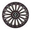 Set 4 capace roti pentru Renault Nou, model Dino Black, R15, Autohelix MSA