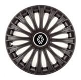 Cumpara ieftin Set 4 capace roti pentru Renault Nou, model Dino Black, R16, Autohelix MSA