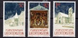 LIECHTENSTEIN 1992, Craciun, Biserici, serie neuzata, MNH