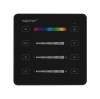 Telecomanda control dispozitive multiple MiBoxer B6-B, RF 2.4GHz, 2xAAA, 86x86x15mm, control de la distanta 30m, scene, negru