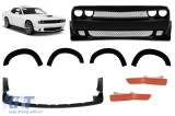 Pachet Demon cu bara frontala si extensii potrivite pentru aripile din fata si din spate pentru Dodge Challenger 2015-2021 Performance AutoTuning