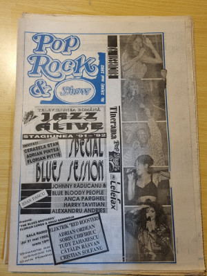 Pop rock &amp;amp; show mai 1992-jazz alive,laurentiu cazan,metalica,ricky pandel foto