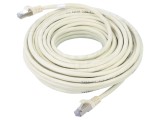 Patch cord F/UTP 6 litat CCA PVC alb 15m 26AWG