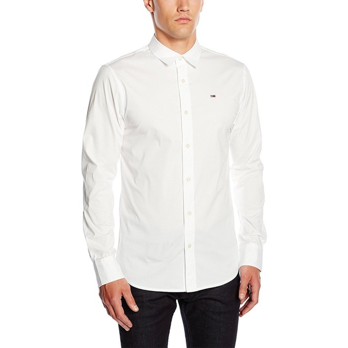Camasa Tommy Hilfiger Original Strech Denim W., Slim Fit, culoare Alb, marime XXL Camasa Tommy Hilfiger Original Strech Denim W., Slim Fit, culoare Alb, marime XXL