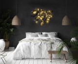 Cumpara ieftin Accesoriu decorativ de perete metalic Mt-04 Negru 65x95 cm