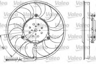 Ventilator, radiator AUDI A6 Avant (4B5, C5) (1997 - 2005) VALEO 698611 foto