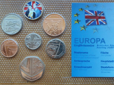 1 , 2 , 5 , 10, 20 , 50 PENCE ANGLIA 2012 SET foto