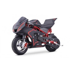 Motocicleta electrica pentru copii NITRO E-Pocketbike Rocket VX 6 800W 36V, culoare rosie