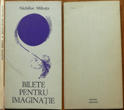 Nichifor Mihuta, Bolete pentru imaginatie, 1970, cu autograf catre Petru Vintila foto