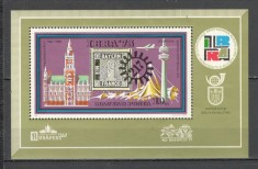 Ungaria.1973 Expozitia filatelica IBRA-Bl. XU.192