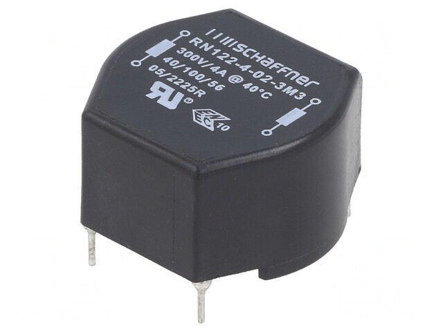 Inductor Bobinat THT 3.3mH 4A 25x15mm