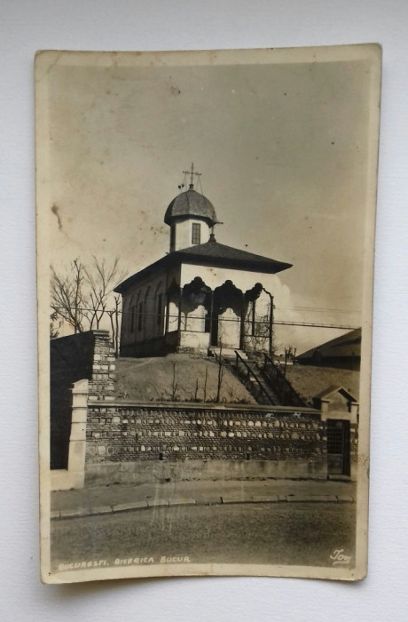 Carte postala circulata, 1943 &ndash; Bucuresti, Biserica Bucur