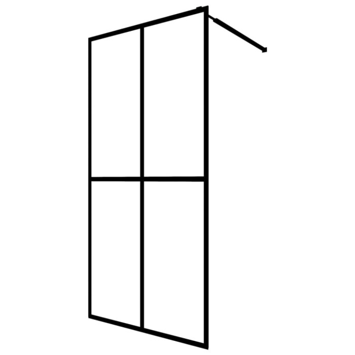 Paravan de dus walk-in, 80x195 cm, sticla securizata mata